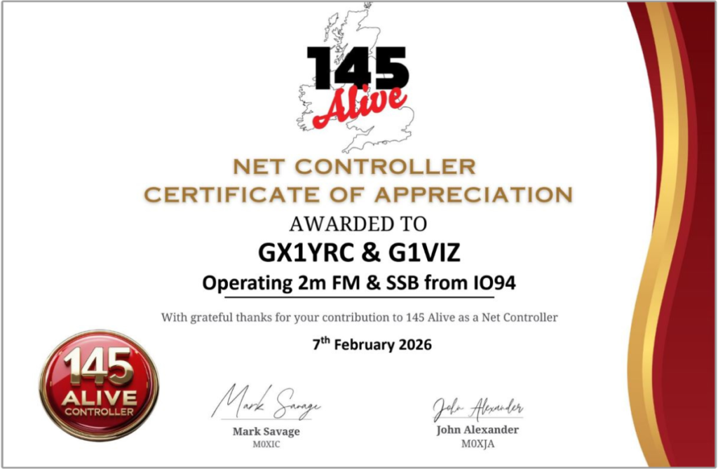 145Alive 2026 Certificate